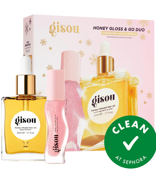 PRE-ORDEN Honey Gloss & Go Duo Value Set | GISOU (POR FAVOR REVISA LOS TIEMPOS DE ENTREGA EN LA DESCRIPCIÓN)