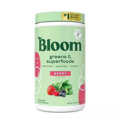 PRE-ORDEN BLOOM NUTRITION Greens and Superfoods Powder - Berry | BLOOM