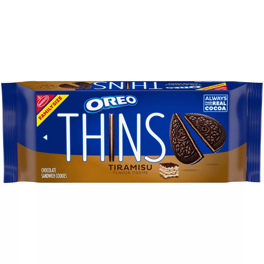 PRE-ORDEN Oreo Thins Tiramisu Cookies Family Size - 11.78oz | TARGET (REVISA TIEMPOS DE ESPERA)