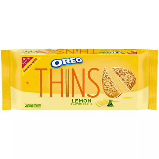 PRE-ORDEN Oreo Thins Lemon Cookies Family Size - 11.78oz | TARGET (REVISA TIEMPOS DE ENTREGA)