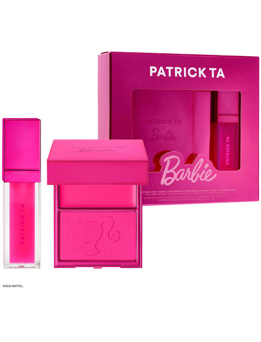 PREORDEN- Patrick Ta x Barbie™ Blush Duo and Lip
Plumper Set | PATRICK TA (TARDA DE 2 a 4 SEMANAS EN LLEGAR)