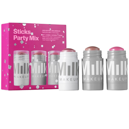 PREORDEN- Sticks Party Mix Cream Blush + Highlighter Set | MILK MAKEUP (TARDA DE 2 a 4 SEMANAS EN LLEGAR)