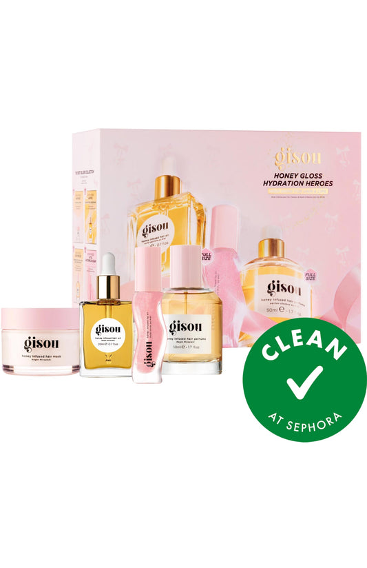 PRE-ORDEN Honey Gloss Hydration Heroes Hair Value Set | GISOU (POR FAVOR REVISA TIEMPOS DE ENTREGA EN LA DESCRIPCIÓN)