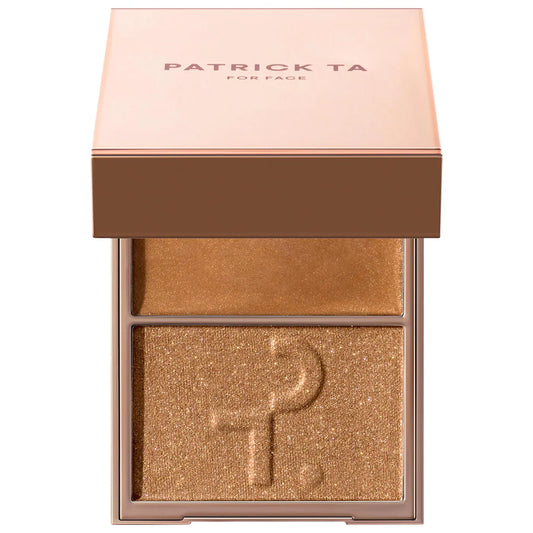 Major Glow Crème & Powder Light Reflecting Translucent Highlighter Duo | PATRICK TA