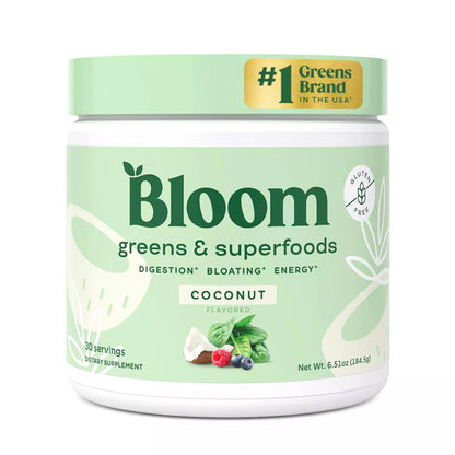 PRE-ORDEN BLOOM NUTRITION Greens and Superfoods Powder - Coconut | BLOOM