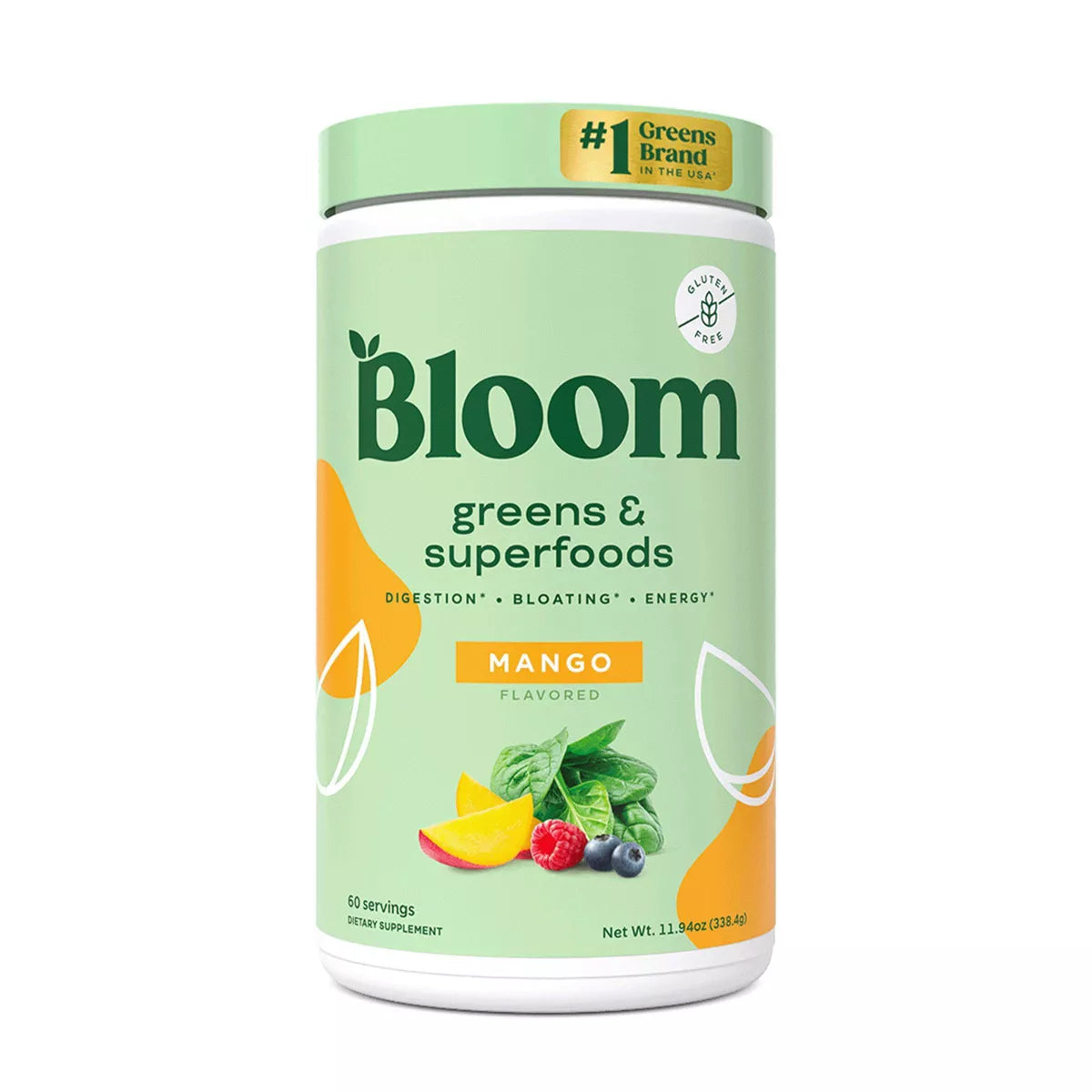 PRE-ORDEN BLOOM NUTRITION Greens and Superfoods Powder - Mango | BLOOM