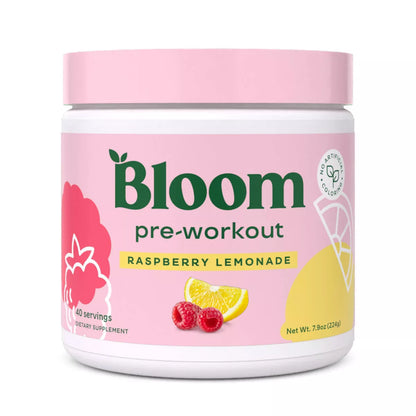PRE-ORDEN BLOOM NUTRITION Original Pre-Workout Powder - Raspberry/Lemonade - 7.9oz /40ct | BLOOM